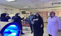 بازدید معاون محترم توسعه مدیریت و منابع دانشگاه از بیمارستان 